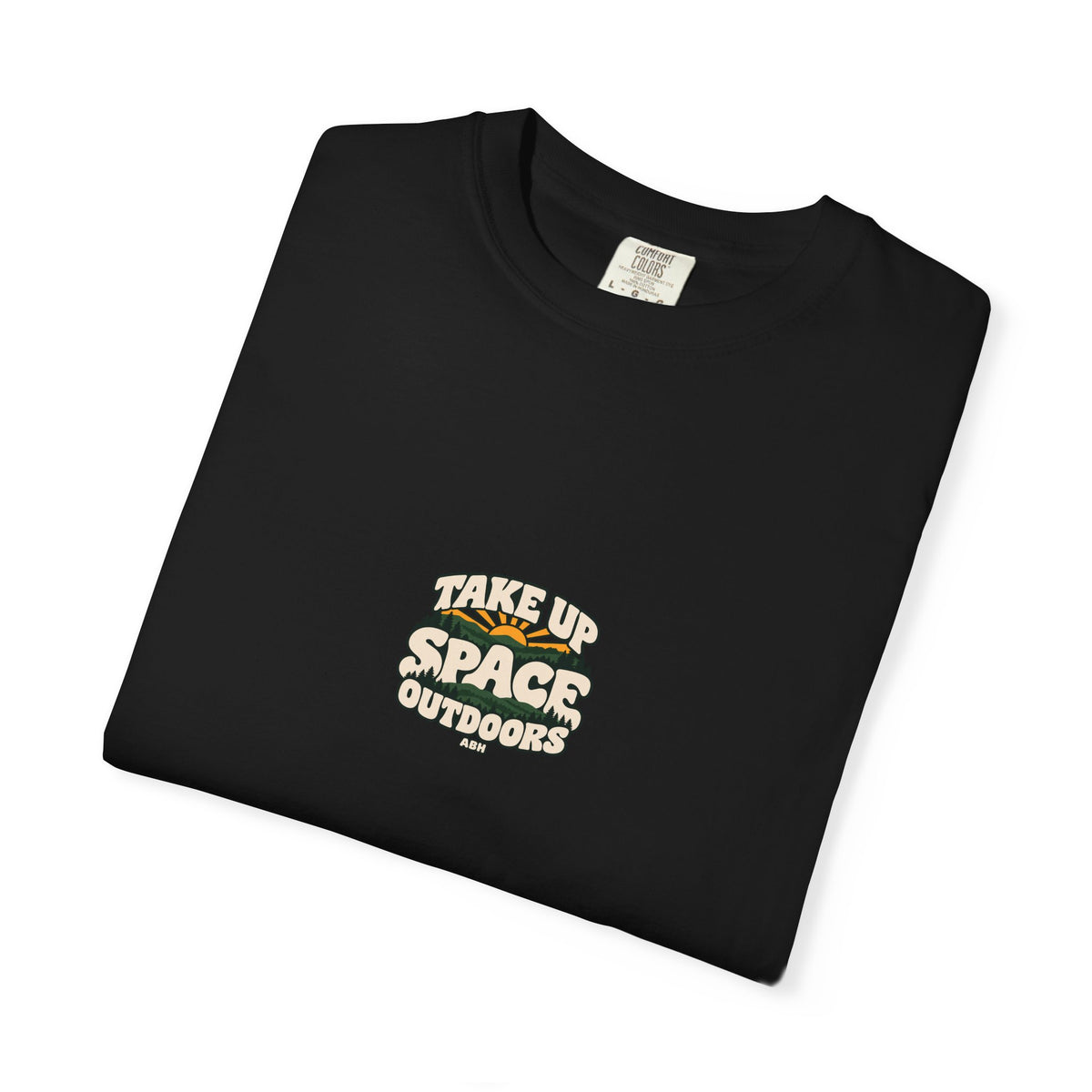 ABH Take Up Space Outdoors — Garment-Dyed Trail Tee