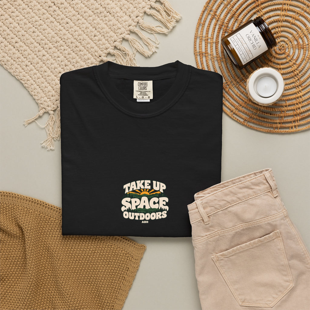ABH Take Up Space Outdoors — Garment-Dyed Trail Tee